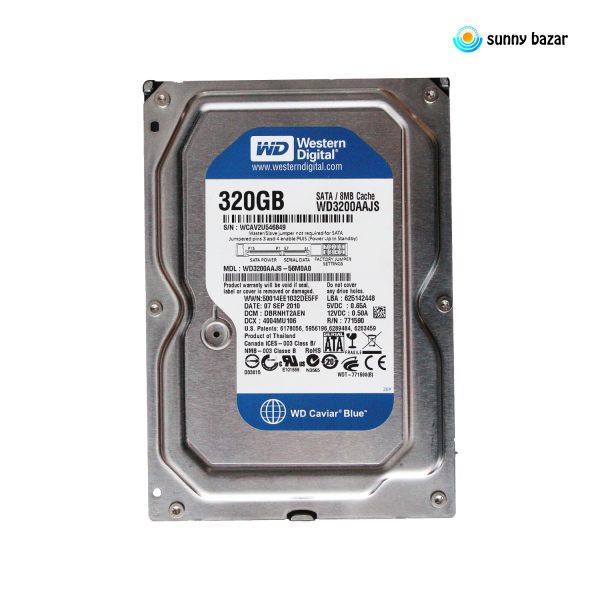 هارد دیسک اینترنال وسترن دیجیتال مدل WD BLUE WD3200AAJS ظرفیت 320 گیگابایت